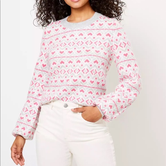 Loft heart sweater. - Picture 3 of 12